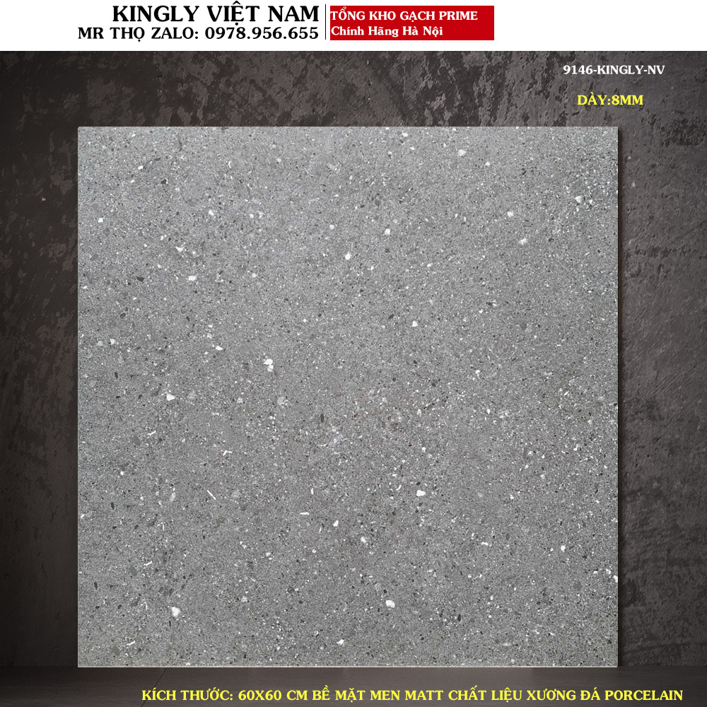 Gạch PRIME 60X60 Terrazzo 9146 Loại A1